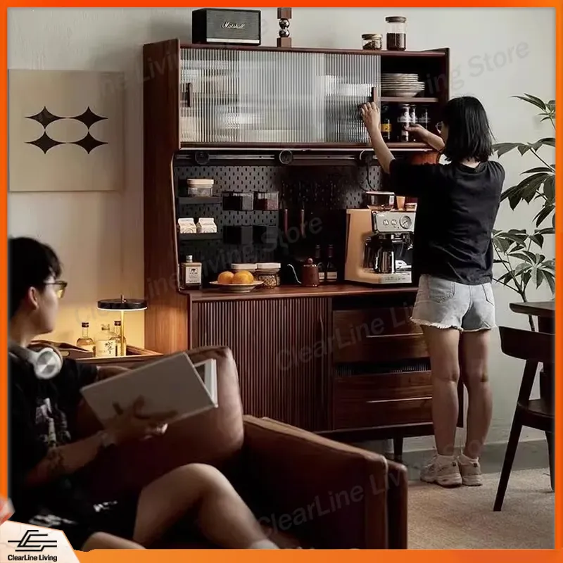 Wine Vodka Beer - Retro masif ahşap oturma odası şarap