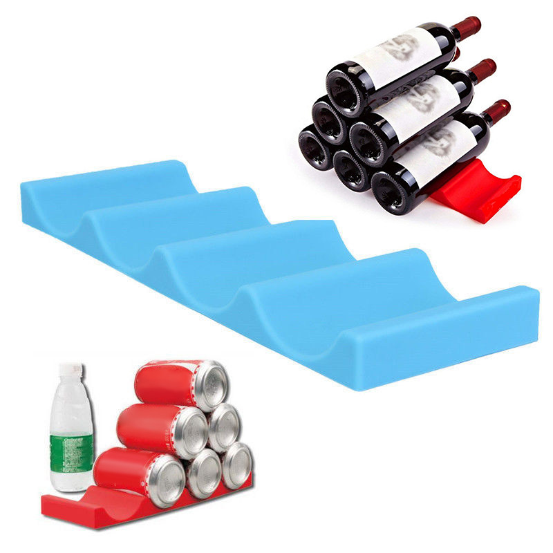 Wine Beer Cooler Fridge - Silikon Buzdolabı Rafı, Mavi Renk, Bira