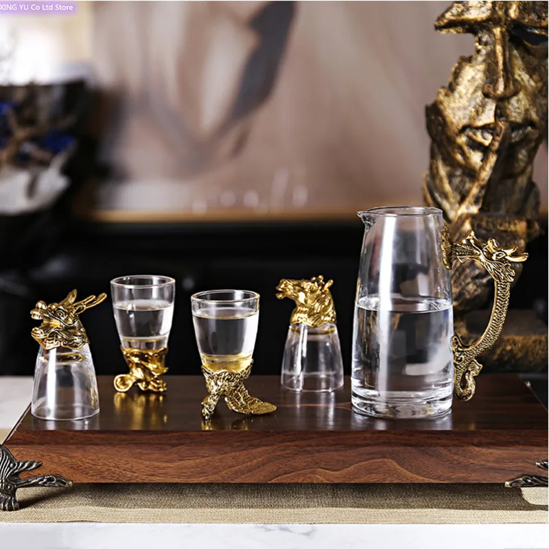 Wine Glass Set Crystal - Çin Zodyak Şarap Kadehi Seti Ev