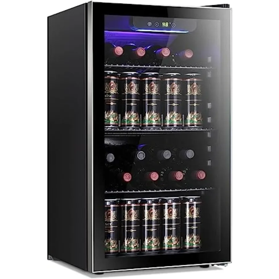 Wine Beer Cooler Fridge - 26 Şişe 130 Kutu Şarap Soğutucu/Dolap