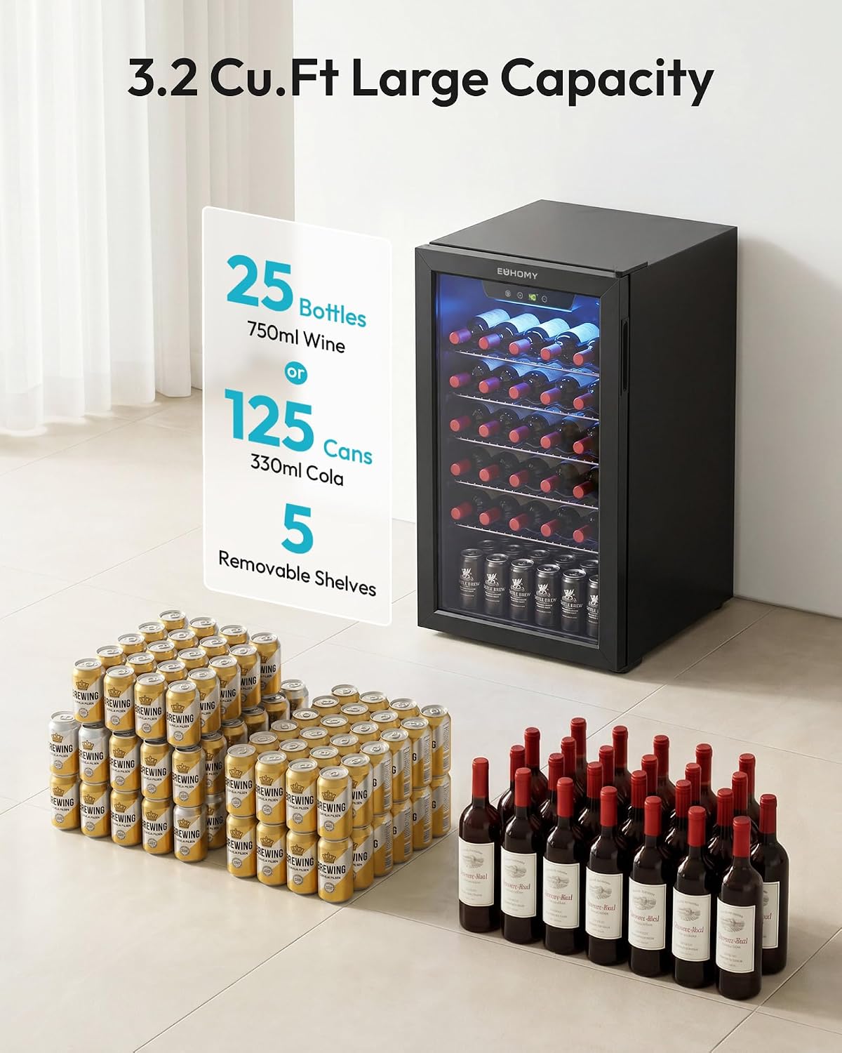 125 Litre Cam Kapılı Soda, Bir - Wine Beer Cooler Fridge incelemesi ve fiyatı