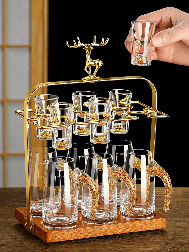 Çin Tarzı Altın Varaklı Beyaz  - Wine Glass Set Crystal incelemesi ve fiyatı