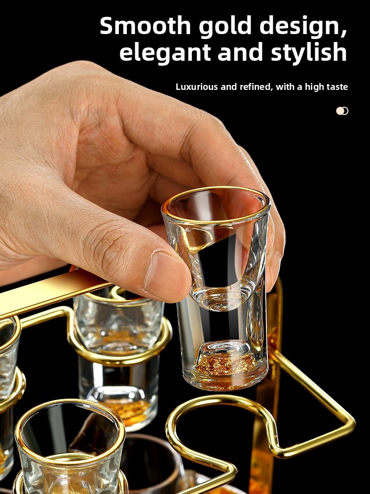 Çin Tarzı Altın Varaklı Beyaz  - Wine Glass Set Crystal incelemesi ve fiyatı