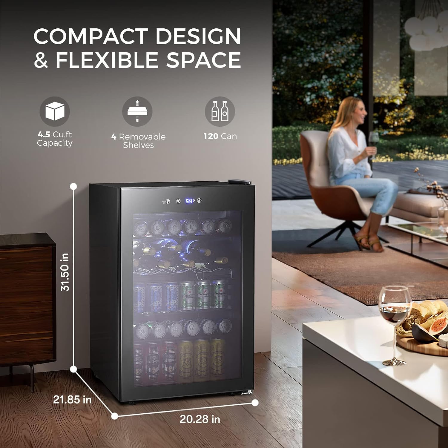4.5 Cu.ft İçecek Soğutucu, 145 - Wine Beer Cooler Fridge incelemesi ve fiyatı